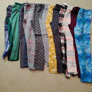 Girl's Leggings - 12 pairs - Sz 10-12